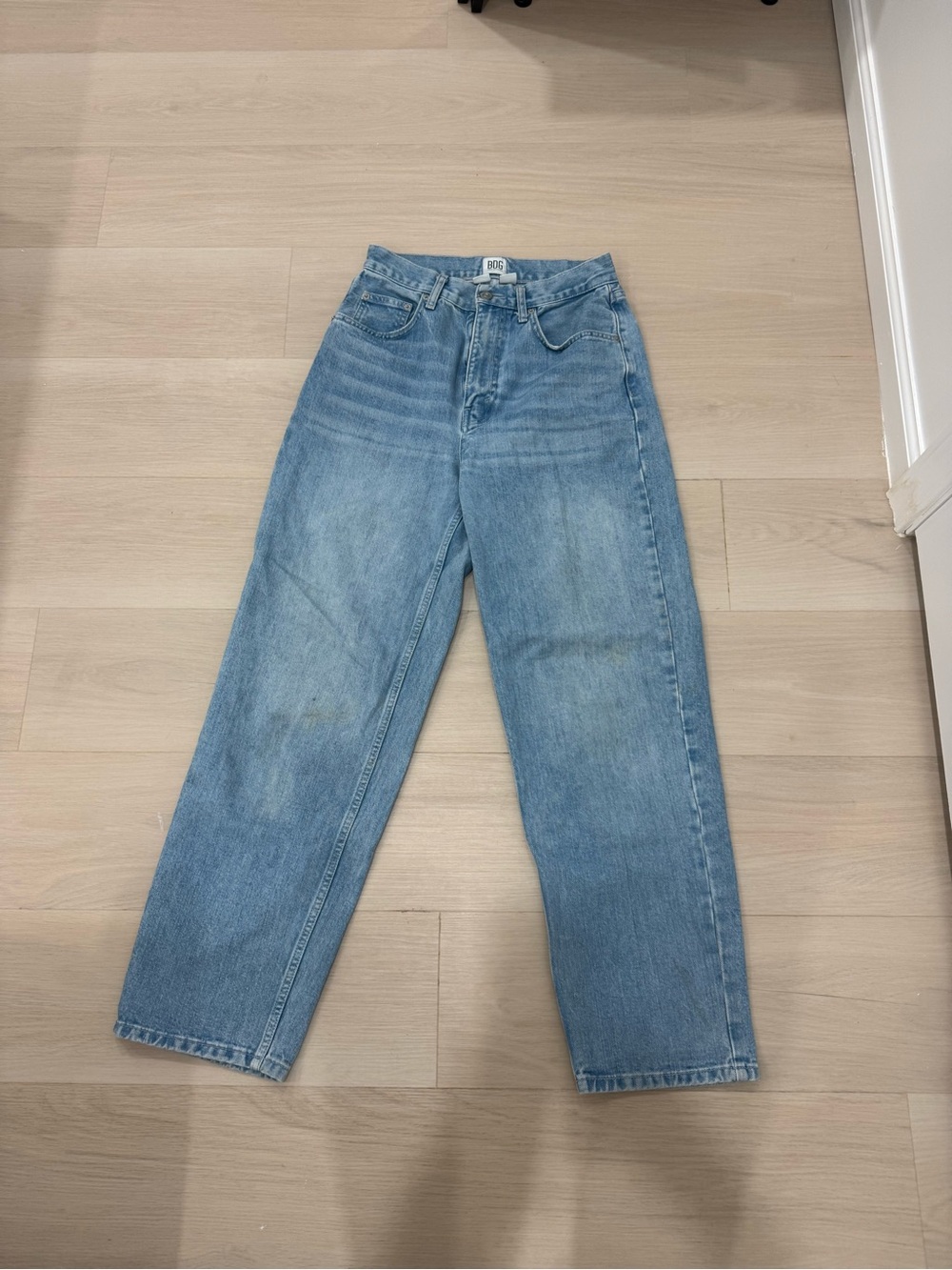BDG Light Blue High-Rise Baggy Leg Jeans